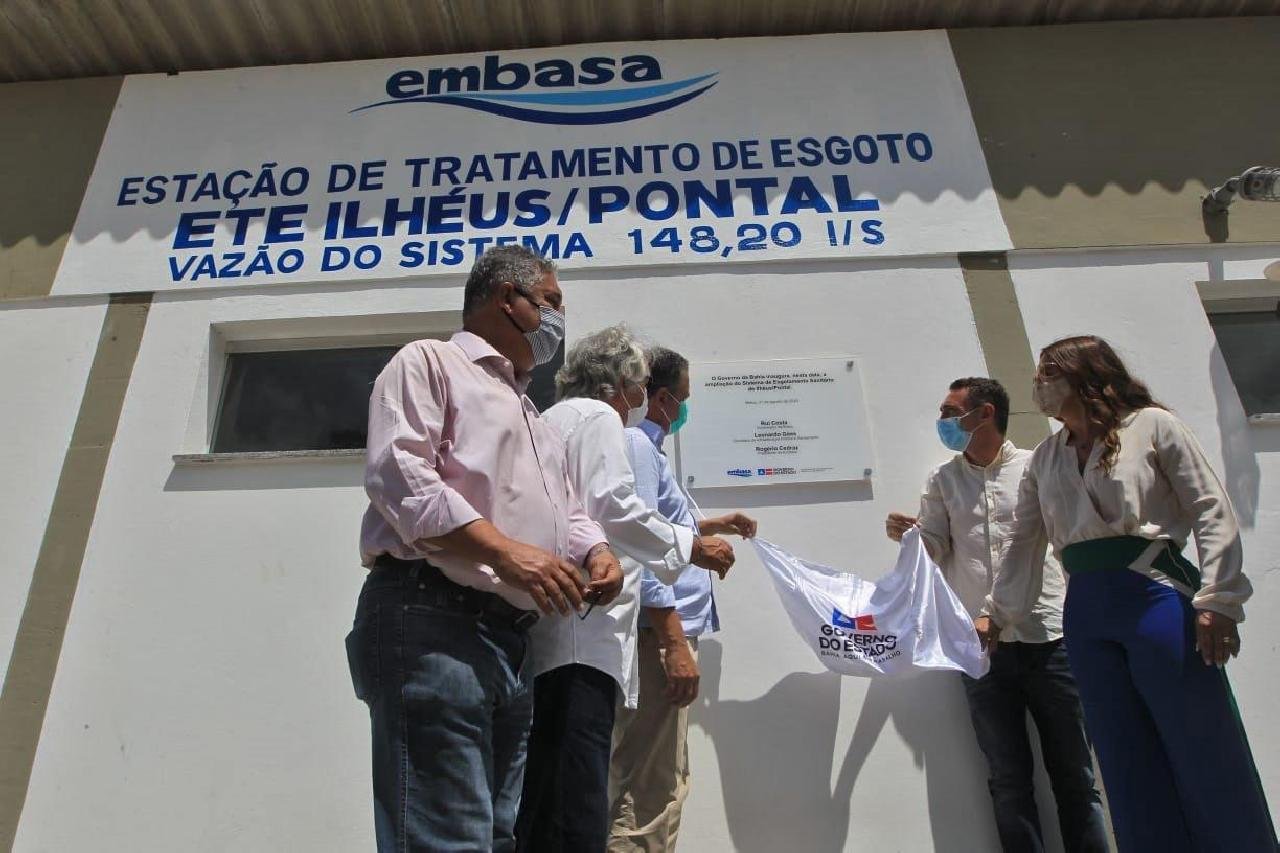 INAUGURADA PRIMEIRA ETAPA DA AMPLIAÇÃO DO SISTEMA DE ESGOTAMENTO ILHÉUS-PONTAL