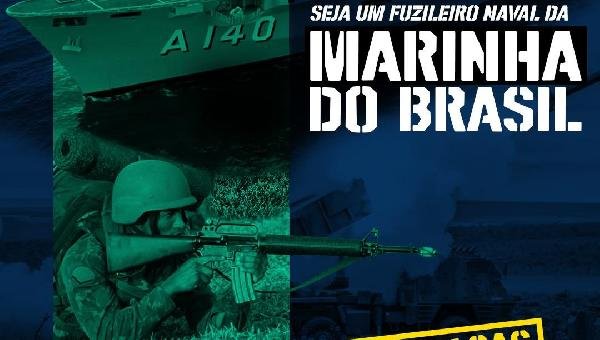 MARINHA ABRE 960 VAGAS PARA O CURSO DE FORMAÇÃO DE SOLDADOS FUZILEIROS NAVAIS.