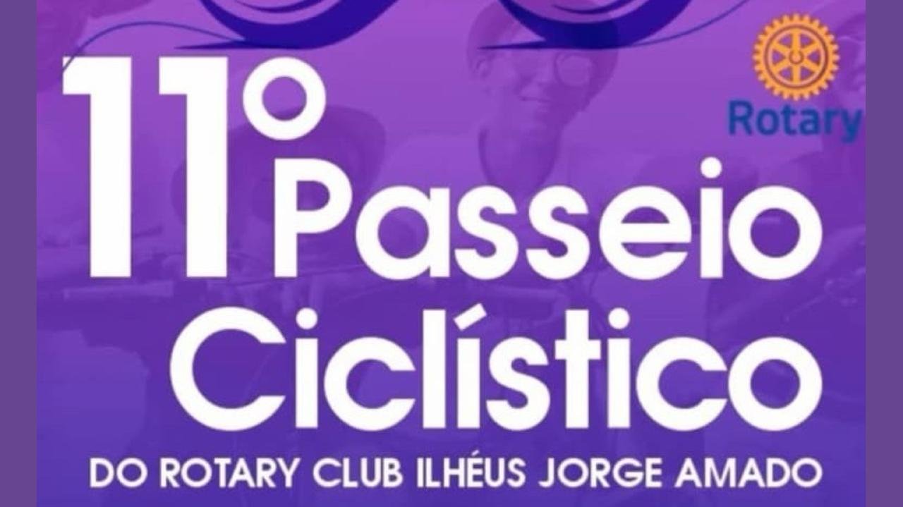 11º PASSEIO CICLÍSTICO DO ROTARY CLUB ILHÉUS JORGE AMADO ACONTECE NO DIA 23 DE NOVEMBRO 