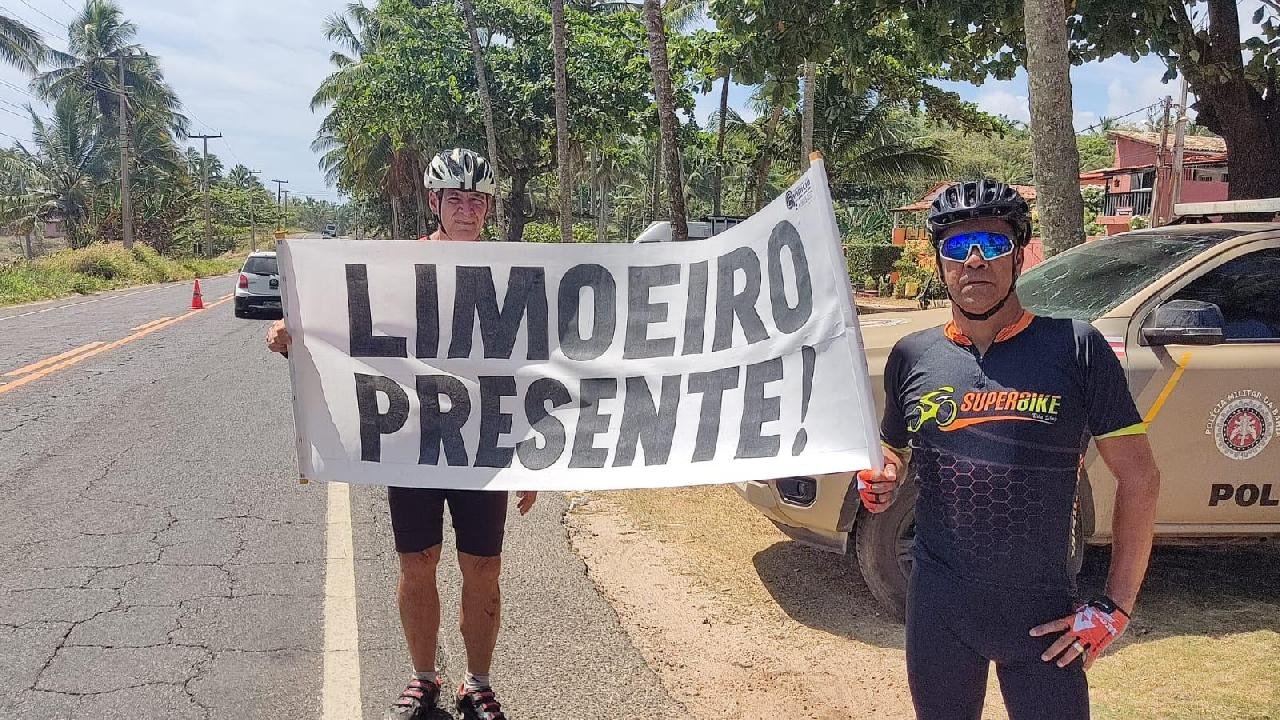 CICLISTAS REALIZAM PEDALADA EM MEMÓRIA DE JOSÉ CARLOS NOGUEIRA LIMOEIRO
