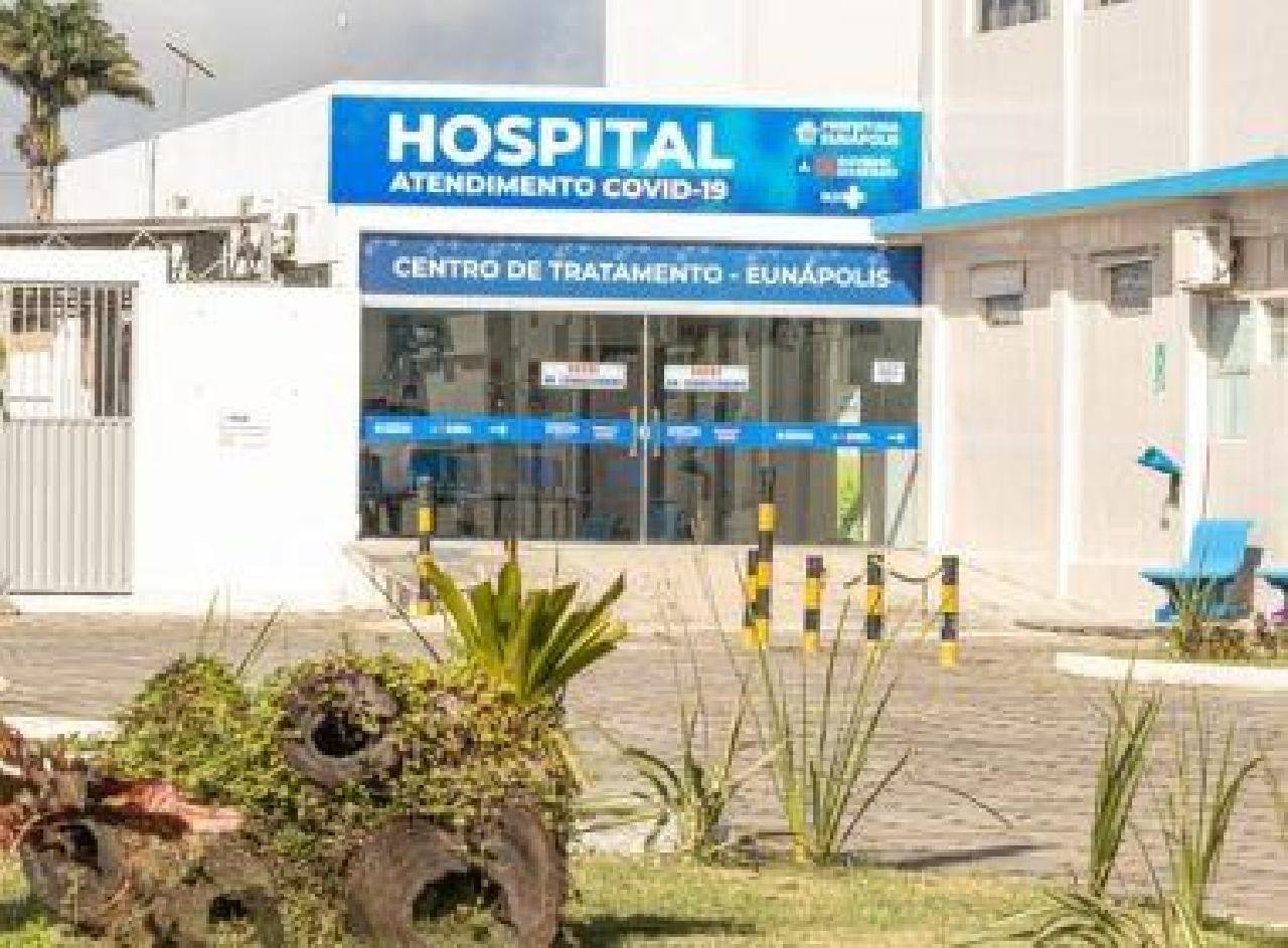 EUNÁPOLIS: HOSPITAL DA COVID-19 TEM 100% DE UTI OCUPADA EUNÁPOLIS: HOSPITAL DA COVID-19 TEM 100% DE UTI OCUPADA
