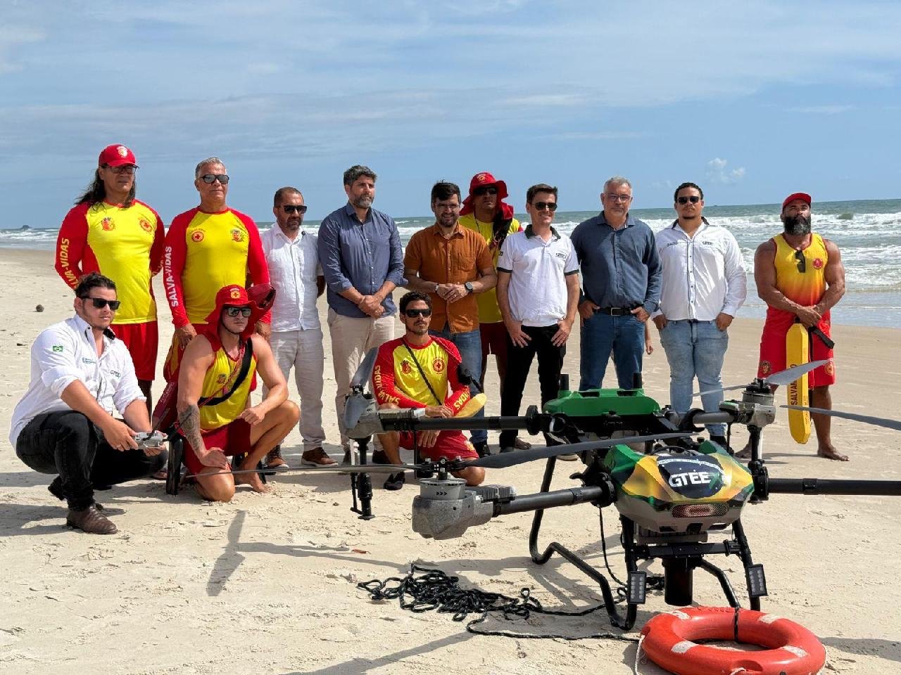 DRONE DE SALVAMENTO AQUÁTICO É APRESENTADO DURANTE EVENTO NESTA TERÇA-FEIRA (20), EM ILHÉUS