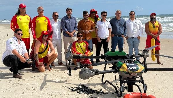 DRONE DE SALVAMENTO AQUÁTICO É APRESENTADO DURANTE EVENTO NESTA TERÇA-FEIRA (20), EM ILHÉUS