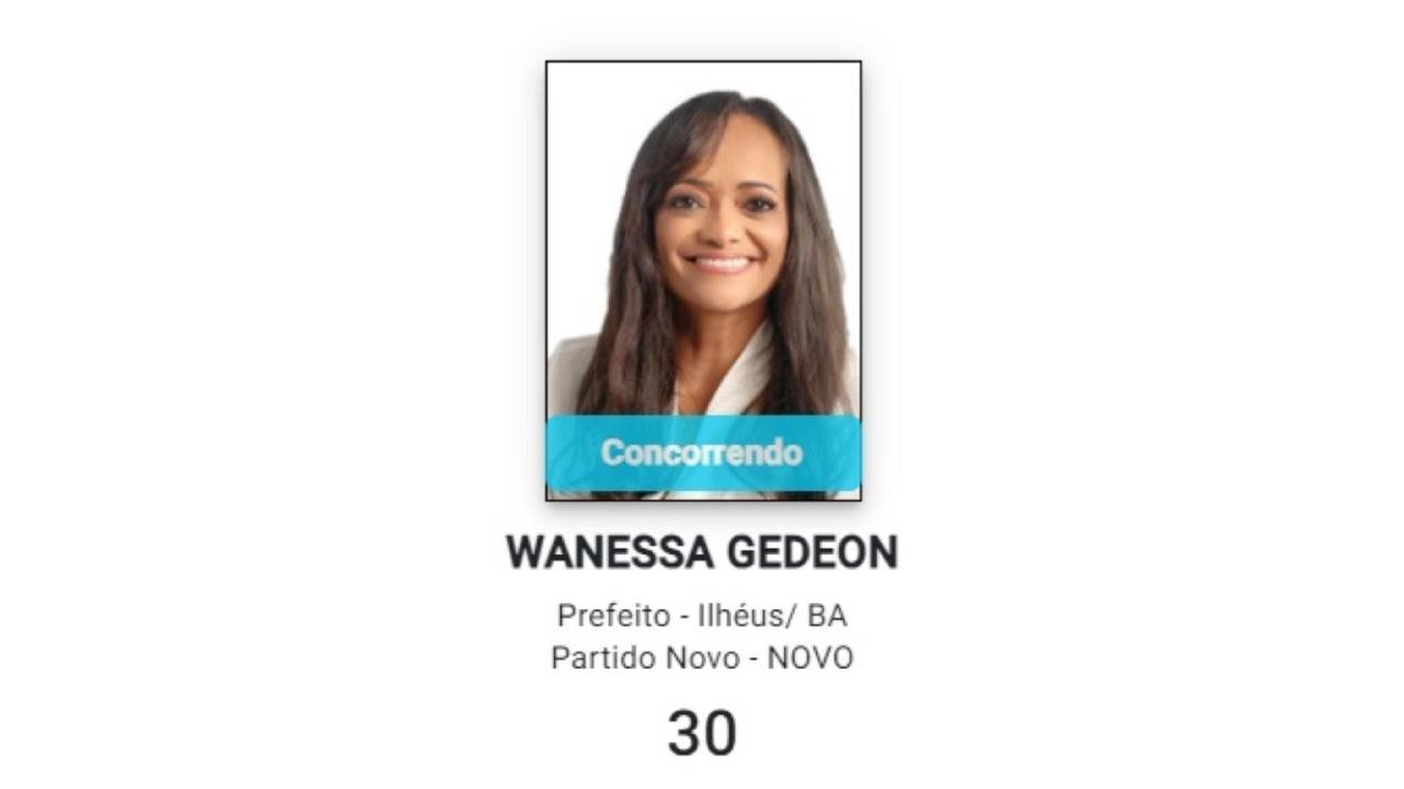 WANESSA GEDEON JÁ ESTÁ REGISTRADA NO TRE COMO CANDIDATA A PREFEITA DE ILHÉUS WANESSA GEDEON JÁ ESTÁ REGISTRADA NO TRE COMO CANDIDATA A PREFEITA DE ILHÉUS
