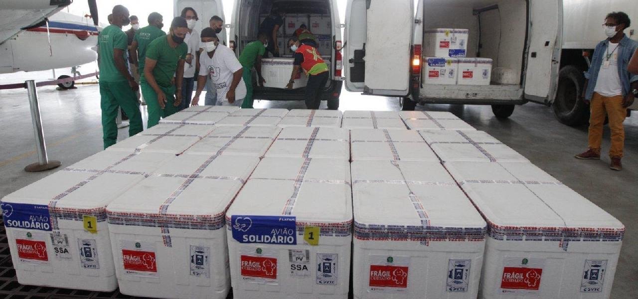 BAHIA RECEBE MAIS DE 80 MIL DOSES DE VACINA DA PFIZER BAHIA RECEBE MAIS DE 80 MIL DOSES DE VACINA DA PFIZER