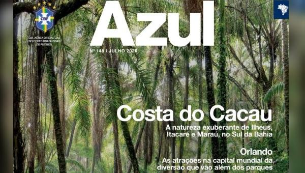 ILHÉUS É DESTAQUE NA REVISTA DE BORDO DA AZUL E GANHA VITRINE NACIONAL PARA O TURISMO
