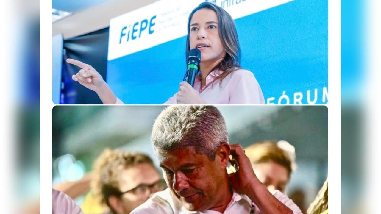 GOVERNADORA DE PE ALFINETA JERÔNIMO RODRIGUES E EXALTA LIDERANÇA REGIONAL EM DISCURSO COM LULA