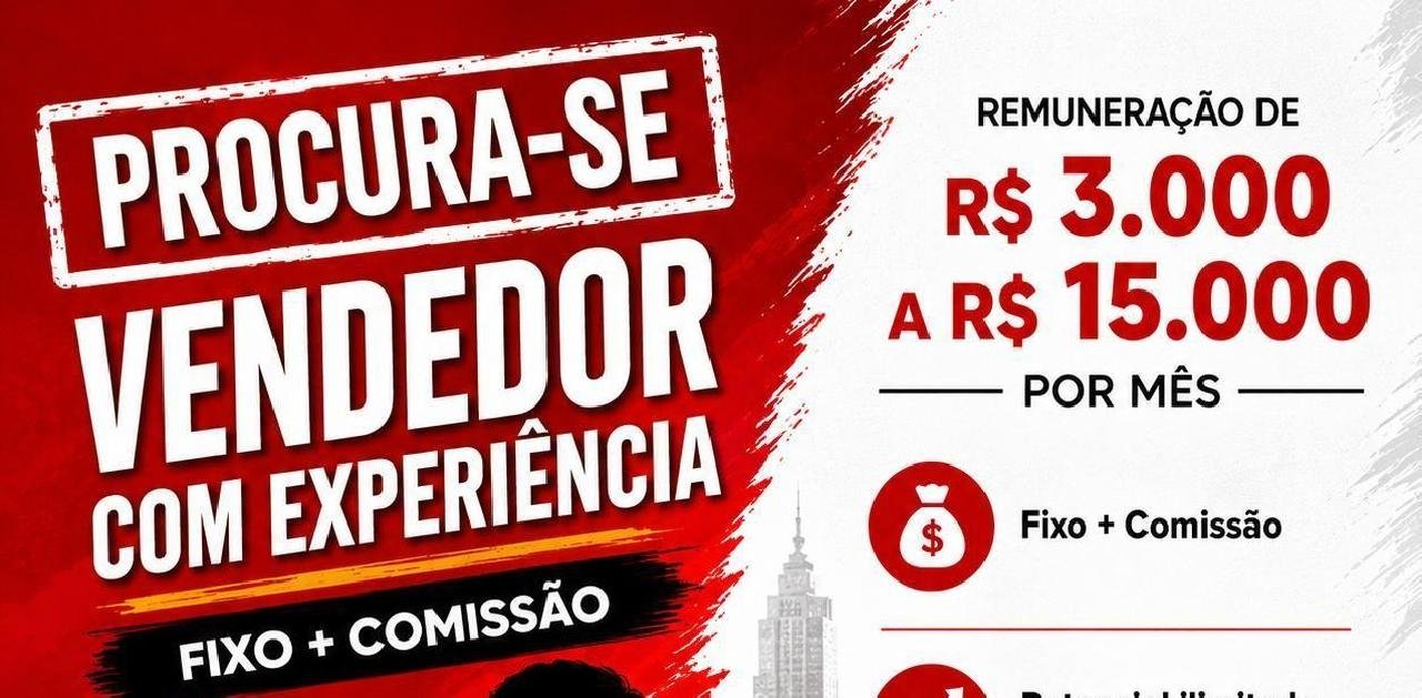 EMPRESA ABRE VAGAS PARA VENDEDORES COM SALÁRIOS QUE PODEM CHEGAR A R$ 15 MIL EM ILHÉUS