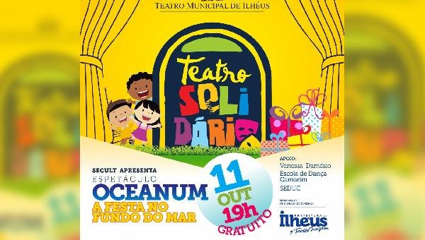 TEATRO MUNICIPAL DE ILHÉUS RECEBE ESPETÁCULO “OCEANUM”, NESTA SEXTA (11)