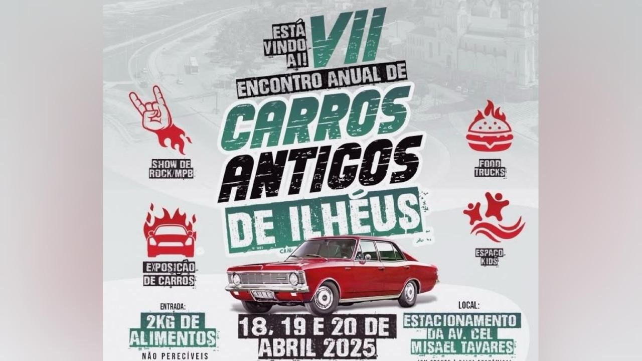 VI ENCONTRO ANUAL DE CARROS ANTIGOS COMEÇA NESTA SEXTA (18) EM ILHÉUS VI ENCONTRO ANUAL DE CARROS ANTIGOS COMEÇA NESTA SEXTA (18) EM ILHÉUS