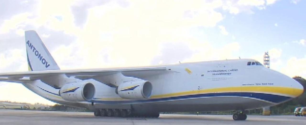 SEGUNDA MAIOR AERONAVE DE CARGA DO MUNDO POUSOU NO AERTOPORTO DE SALVADOR NESTA SEXTA