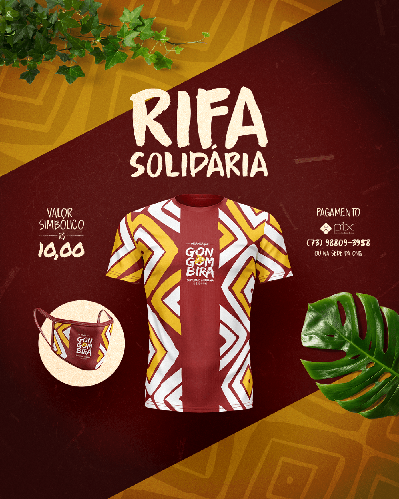 ONG GONGOMBIRA PROMOVE RIFA SOLIDÁRIA PARA ARRECADAR FUNDOS ONG GONGOMBIRA PROMOVE RIFA SOLIDÁRIA PARA ARRECADAR FUNDOS