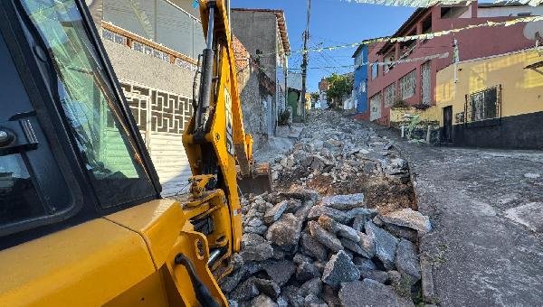 INICIADA A REQUALIFICAÇÃO DA RUA DA ALIANÇA EM ILHÉUS