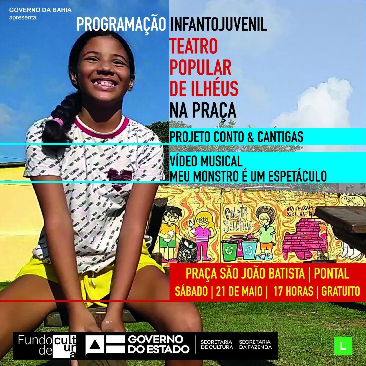 TEATRO POPULAR DE ILHÉUS RETORNA COM PROGRAMAÇÃO INFANTOJUVENIL EM PRAÇA DO PONTAL. TEATRO POPULAR DE ILHÉUS RETORNA COM PROGRAMAÇÃO INFANTOJUVENIL EM PRAÇA DO PONTAL.