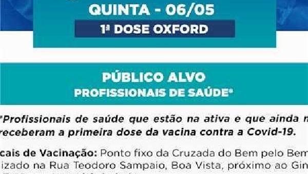 ILHÉUS VACINA PROFISSIONAIS DE SAÚDE 