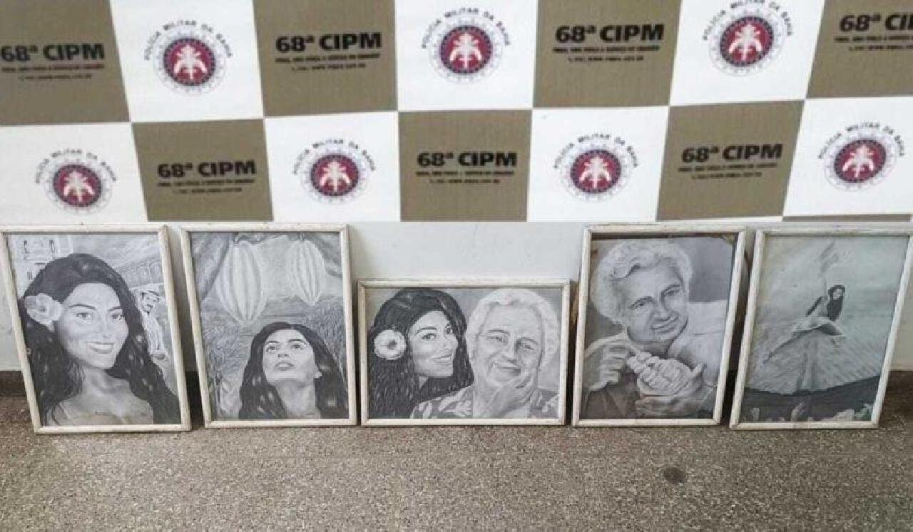 PM LOCALIZA CINCO QUADROS FURTADOS DA CASA DE JORGE AMADO EM ILHÉUS PM LOCALIZA CINCO QUADROS FURTADOS DA CASA DE JORGE AMADO EM ILHÉUS