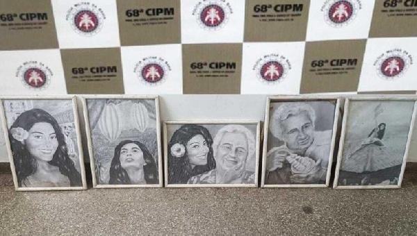 PM LOCALIZA CINCO QUADROS FURTADOS DA CASA DE JORGE AMADO EM ILHÉUS
