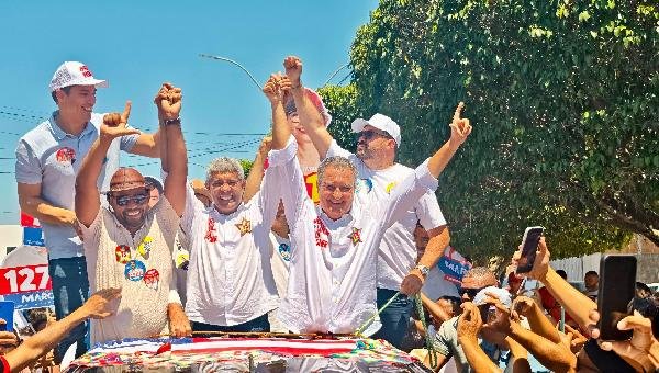 MAIS UM: EX-ALIADO DE ACM NETO, PREFEITO DE SANTALUZ REAFIRMA APOIO A JERÔNIMO EM CARREATA E FORTALECE BASE DO PT NO SISAL