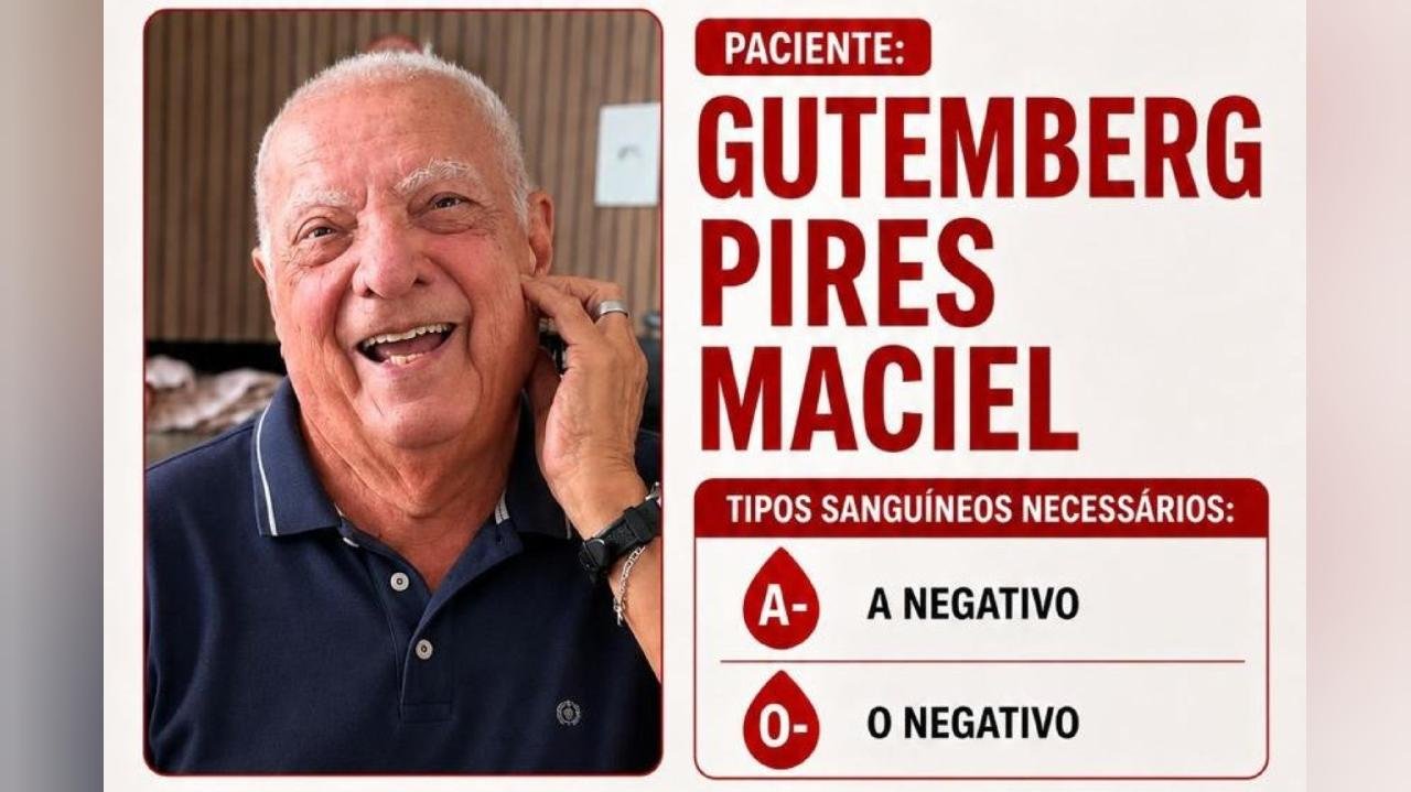PACIENTE GUTEMBERG PIRES MACIEL PRECISA URGENTEMENTE DE DOAÇÃO DE SANGUE EM ILHÉUS