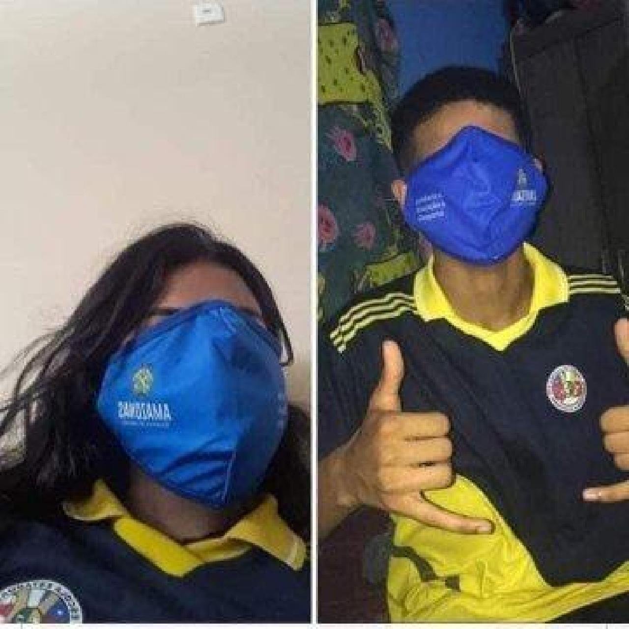 ALUNOS FAZEM MEMES COM MÁSCARA GIGANTE DISTRIBUÍDA PELO GOVERNO DO AMAZONAS ALUNOS FAZEM MEMES COM MÁSCARA GIGANTE DISTRIBUÍDA PELO GOVERNO DO AMAZONAS