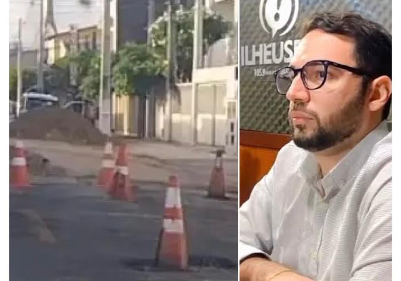 SECRETÁRIO DE INFRAESTRUTURA EXPLICA NOVA INTERVENÇÃO NA RUA LAUDELINO REZENDE MENDONÇA NO PONTAL, EM ILHÉUS
