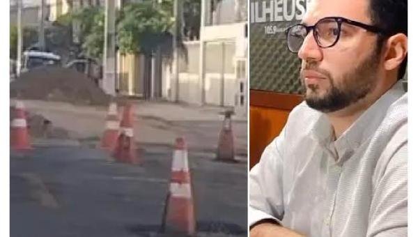 SECRETÁRIO DE INFRAESTRUTURA EXPLICA NOVA INTERVENÇÃO NA RUA LAUDELINO REZENDE MENDONÇA NO PONTAL, EM ILHÉUS