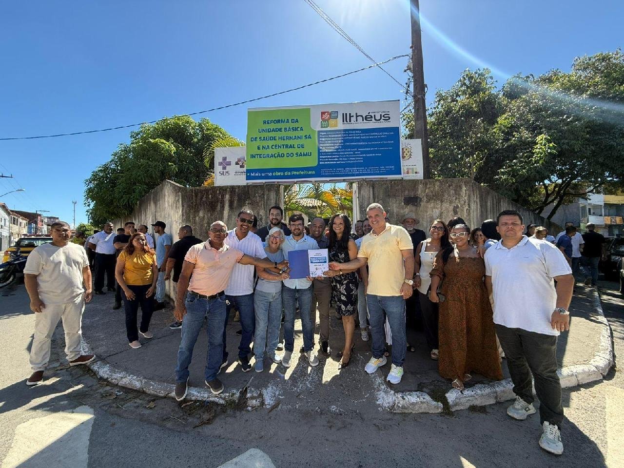 ORDEM DE SERVIÇO É ASSINADA PARA REFORMA DA UBS HERNANI SÁ COM PREVISÃO DE BASE DO SAMU NA ZONA SUL DE ILHÉUS