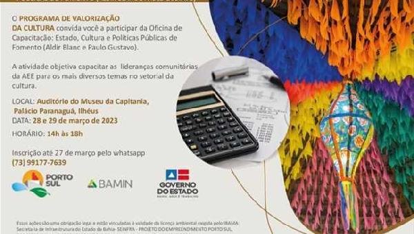 OFICINA CAPACITA LIDERANÇAS COMUNITÁRIOS DE ILHÉUS PARA AS LEIS ALDIR BLANC  E PAULO GUSTAVO 