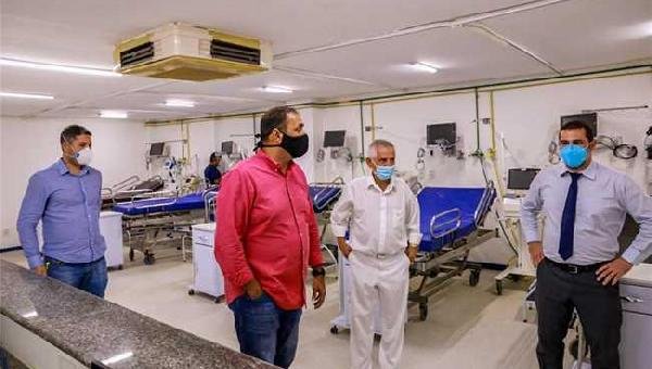 PREFEITO DE ILHÉUS VISTORIA  HOSPITAL VIDA MEMORIAL PARA AMPLIAÇÃO DE 10 NOVOS LEITOS COVID-19