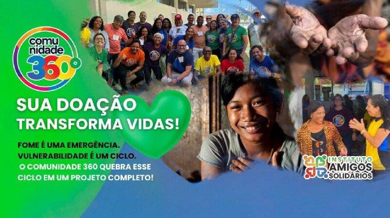 INSTITUTO AMIGOS SOLIDÁRIOS LANÇA CAMPANHA DE VAKINHA PARA MANTER O MERCADO SOLIDÁRIO QUE ATENDE MAIS DE 700 FAMÍLIAS EM VULNERABILIDADE NO PROGRAMA COMUNIDADE 360º