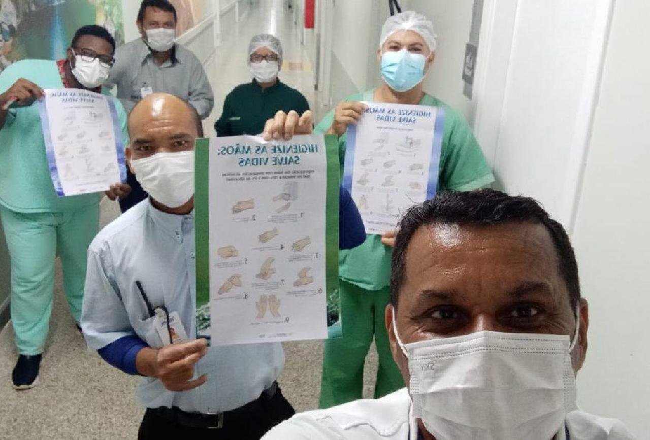 CAMPANHA REFORÇA HIGIENIZAÇÃO DAS MÃOS NO HOSPITAL REGIONAL COSTA DO CACAU CAMPANHA REFORÇA HIGIENIZAÇÃO DAS MÃOS NO HOSPITAL REGIONAL COSTA DO CACAU