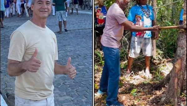 PRÉ-CANDIDATOS À PREFEITURA DE ILHÉUS MARCAM PRESENÇA NA PUXADA DO MASTRO DE SÃO SEBASTIÃO
