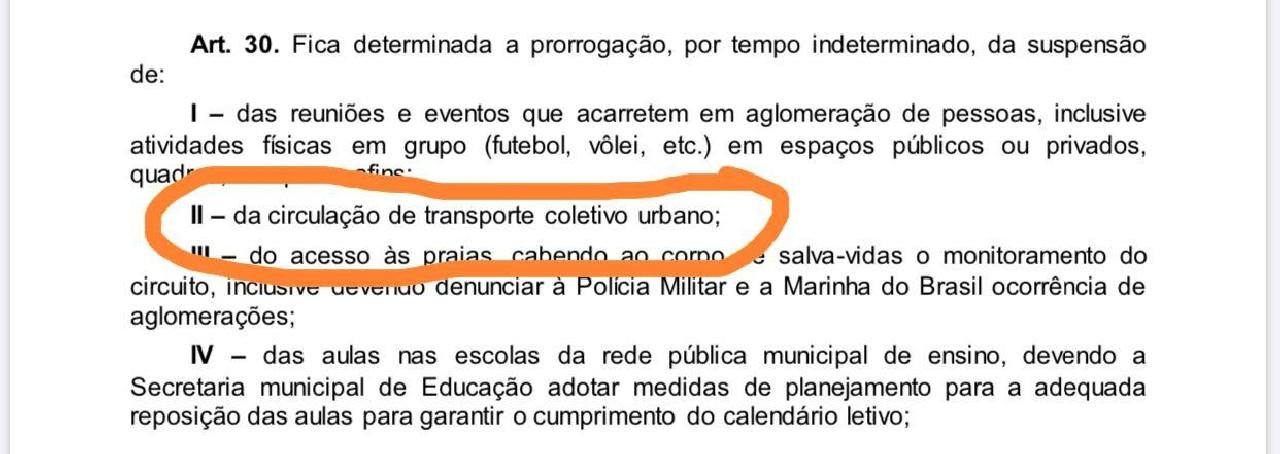 ILHÉUS: TRANSPORTE COLETIVO CONTINUA SUSPENSO POR TEMPO INDETERMINADO ILHÉUS: TRANSPORTE COLETIVO CONTINUA SUSPENSO POR TEMPO INDETERMINADO