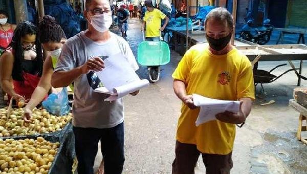 FEIRANTE DA CENTRAL DE ABASTECIMENTO DO MALHADO SÃO CADASTRADOS