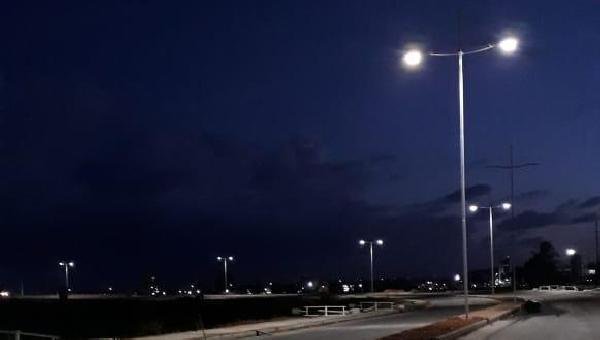 PONTE: ILUMINAÇÃO DO VIÁRIO NORTE É TESTADA