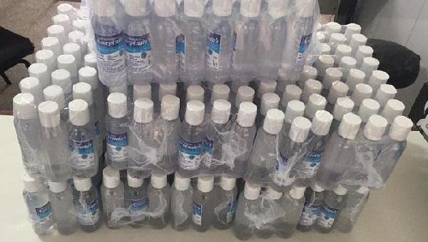 POLÍCIA APREENDE ÁLCOOL EM GEL NO INTERIOR DA BAHIA