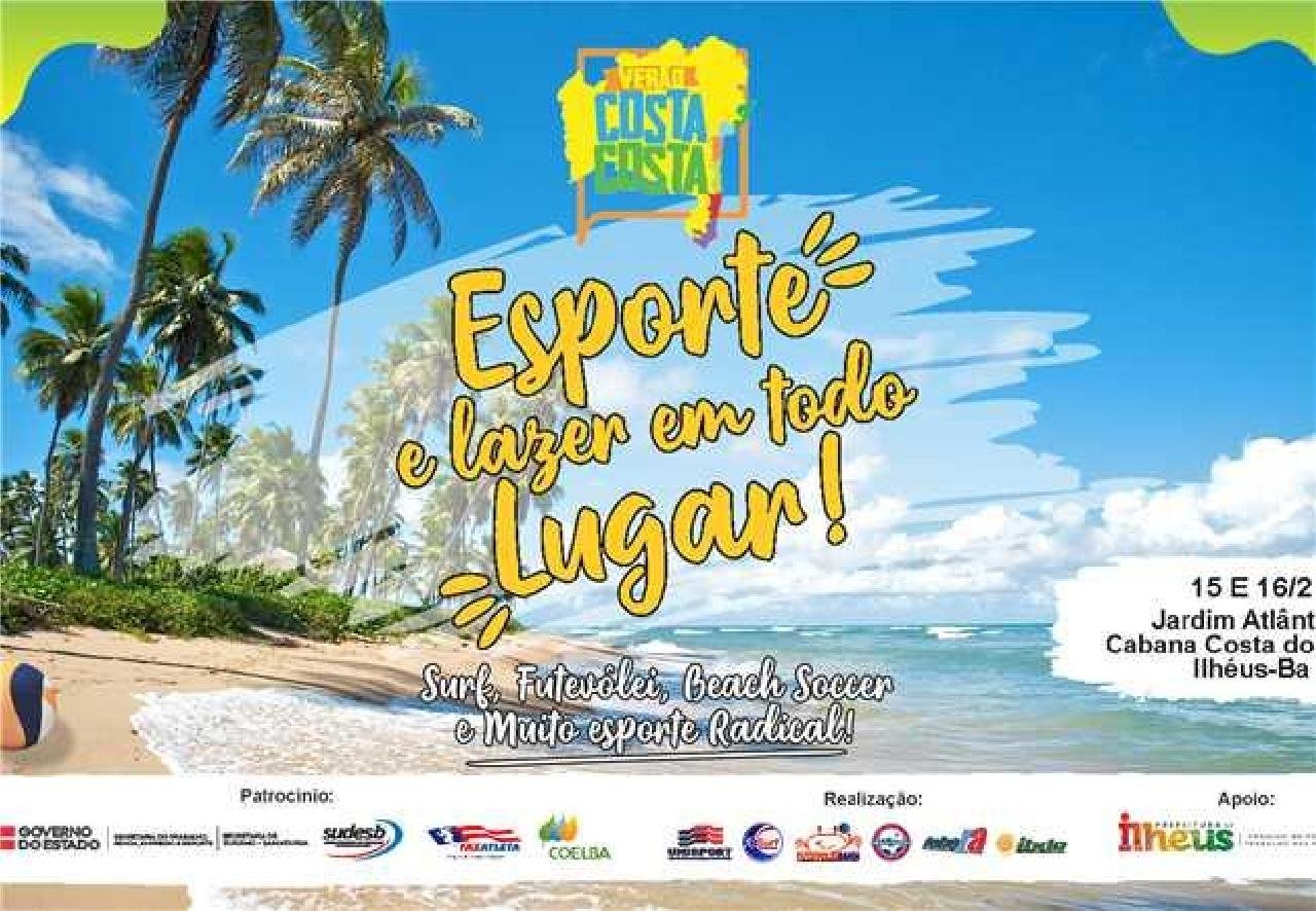 PROJETO VERÃO COSTA A COSTA AGITA ILHÉUS NOS DIAS 15 E 16 DE FEVEREIRO PROJETO VERÃO COSTA A COSTA AGITA ILHÉUS NOS DIAS 15 E 16 DE FEVEREIRO