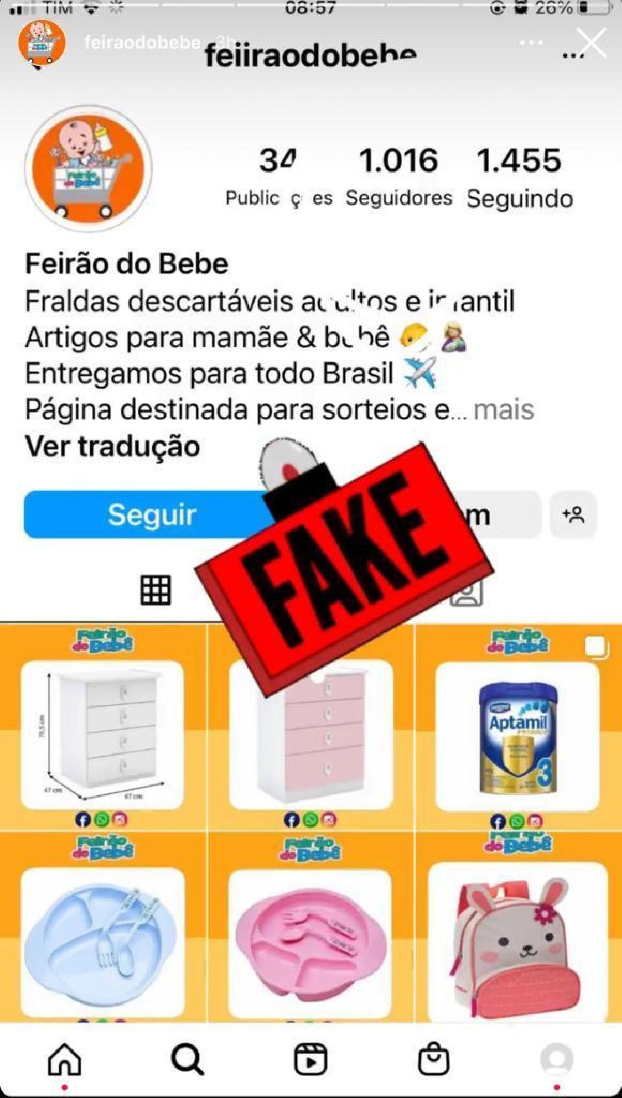 PÁGINA DA LOJA FEIRÃO DO BEBÊ É CLONADA NO INSTAGRAM PÁGINA DA LOJA FEIRÃO DO BEBÊ É CLONADA NO INSTAGRAM