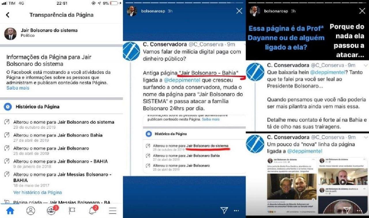 LÍDER DO PSL, EDUARDO QUESTIONA A DAYANE PIMENTEL SOBRE ATAQUES A BOLSONARO