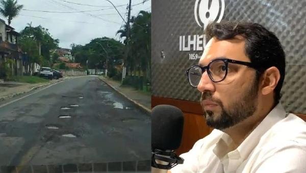 SECRETÁRIO DE INFRAESTRUTURA DE ILHÉUS EXPLICA OBRA NA AVENIDA JOÃO ALFREDO (CONTORNO), E DIZ QUE PROBLEMA ESTÁ NA BASE DO PAVIMENTO