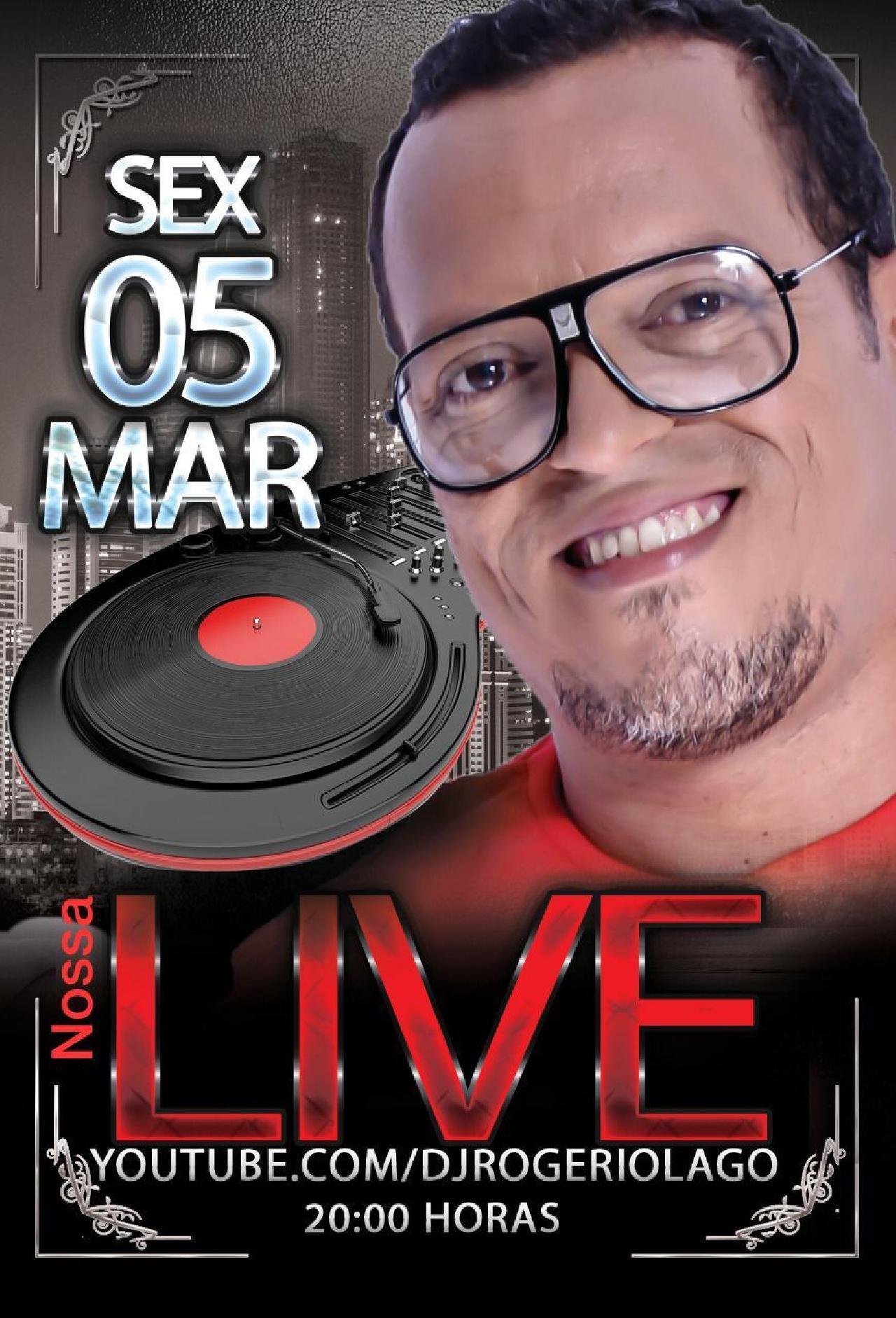 DJ ROGÉRIO PROMOVE LIVE VIRTUAL NESTA SEXTA-FEIRA  DJ ROGÉRIO PROMOVE LIVE VIRTUAL NESTA SEXTA-FEIRA