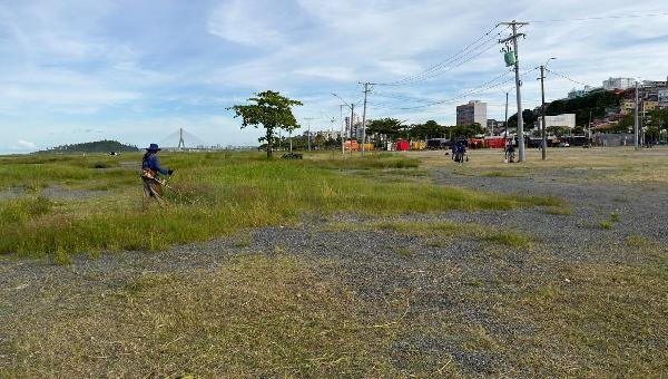 ARENA DO MEU SÃO JOÃO AMADO 2026 COMEÇA A RECEBER SERVIÇOS DE LIMPEZA EM ILHÉUS