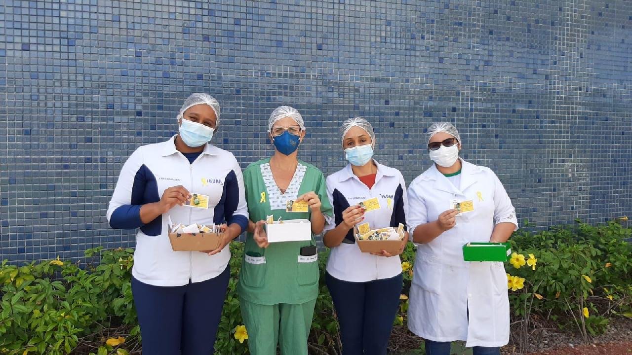 EQUIPE MULTIDISCIPLINAR REALIZA AÇÃO DO SETEMBRO AMARELO NO HOSPITAL REGIONAL COSTA DO CACAU