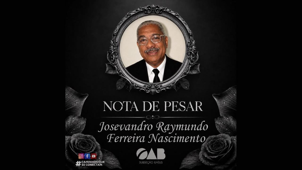OAB DE ILHÉUS AFIRMA QUE JOSEVANDRO DEIXA "LEGADO INESTIMÁVEL" PARA A ADVOCACIA E A SOCIEDADE