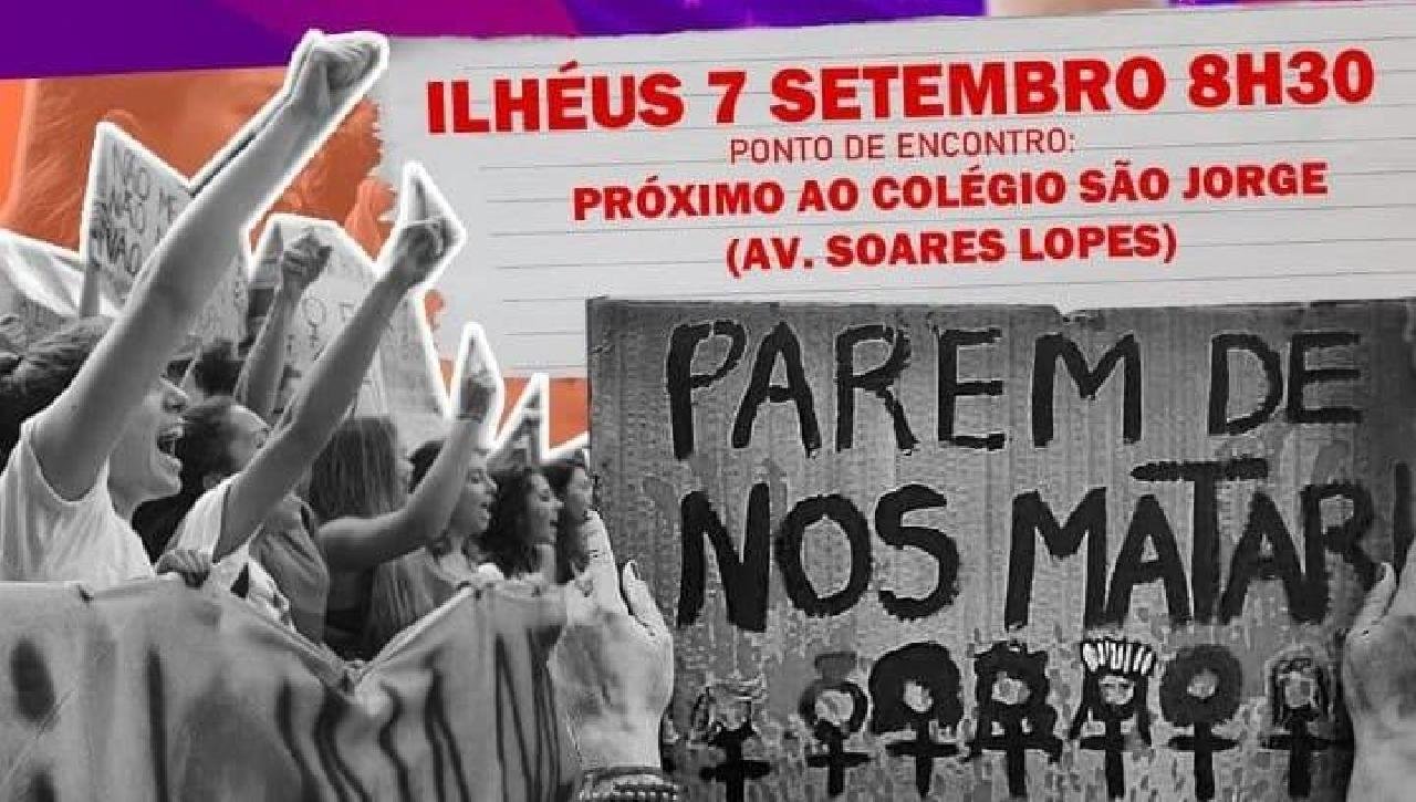 GRITO DAS MULHERES ACONTECE EM ILHÉUS NO DIA 7 DE SETEMBRO