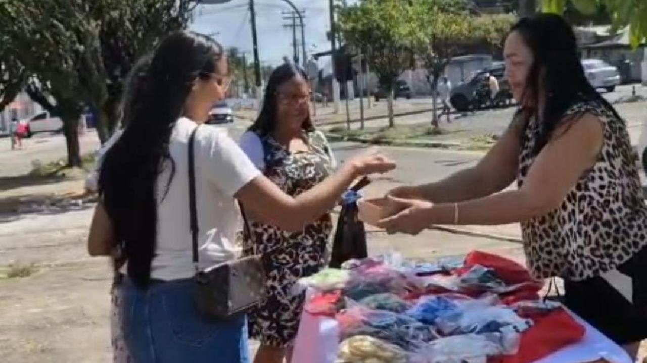 INFLUENCIADORA MARIA GORETE SURPREENDE MÃES NO PARQUE INFANTIL BAIRRO DO MALHADO COM SORTEIO DE PRESENTES NESTE DIA DAS MÃES