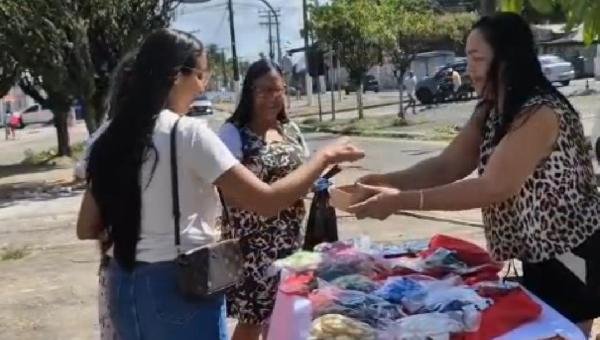 INFLUENCIADORA MARIA GORETE SURPREENDE MÃES NO PARQUE INFANTIL BAIRRO DO MALHADO COM SORTEIO DE PRESENTES NESTE DIA DAS MÃES